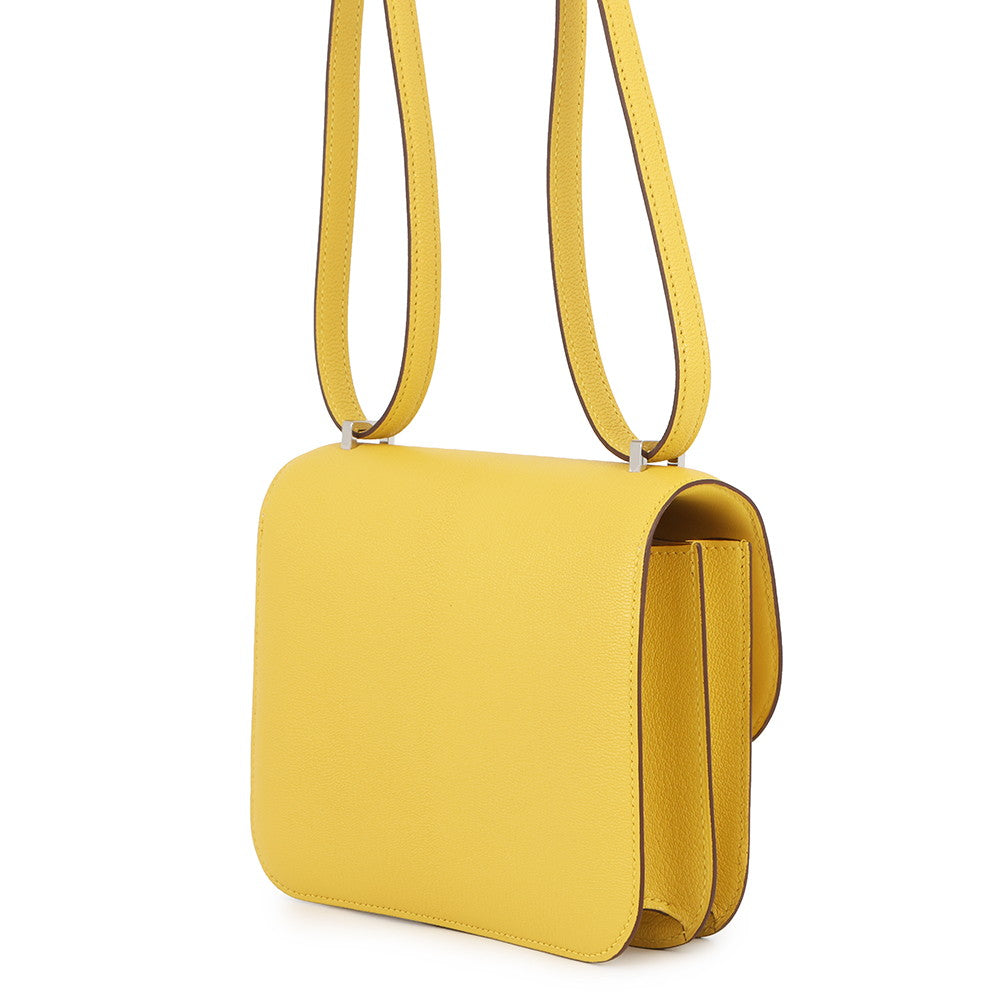 HERMES Constance3 Miroir Jaune de Naples Chevre Myzore Goatskin Size Mini