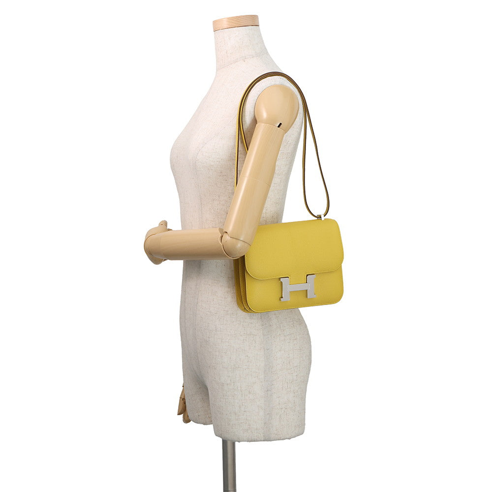 HERMES Constance3 Miroir Jaune de Naples Chevre Myzore Goatskin Size Mini