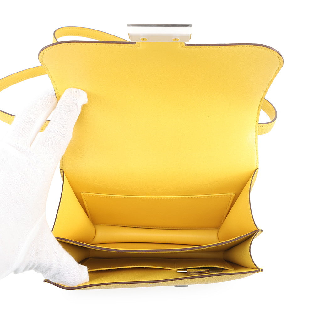 HERMES Constance3 Miroir Jaune de Naples Chevre Myzore Goatskin Size Mini