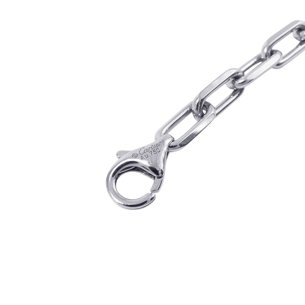 CARTIER Santos de Cartier Necklace Size SmallB7224583 18K White Gold
