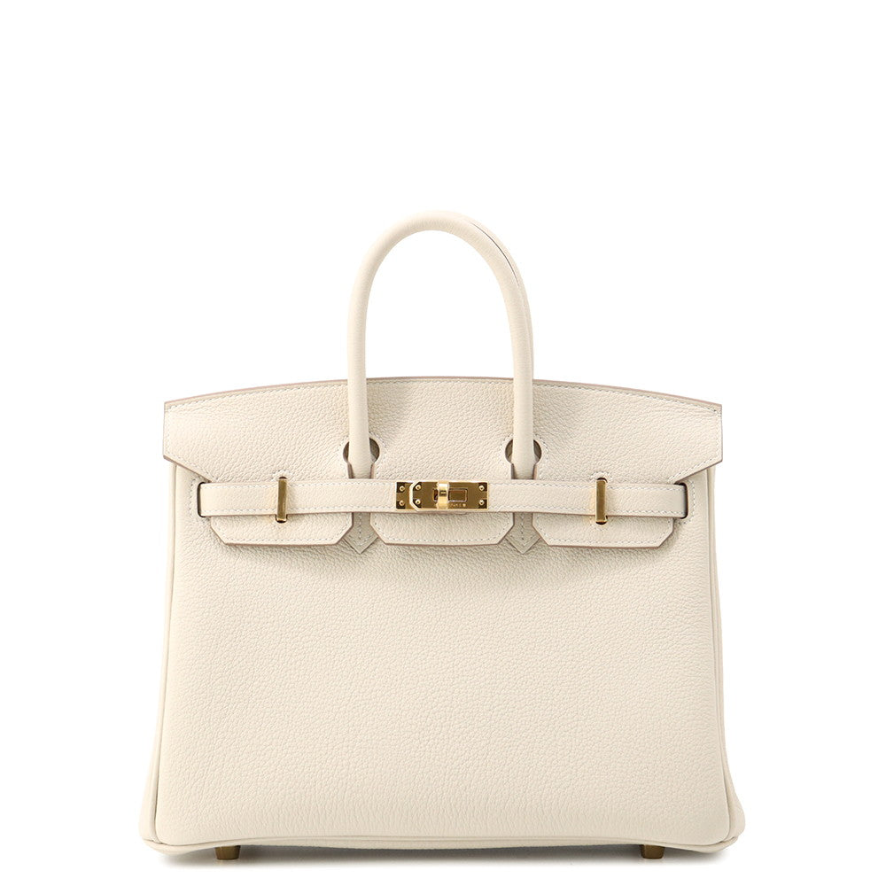 HERMES Birkin Craie Togo Leather Size 25
