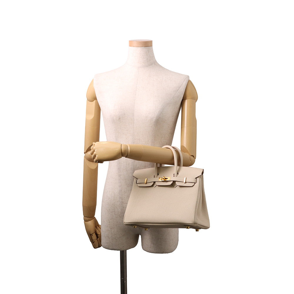 HERMES Birkin Craie Togo Leather Size 25