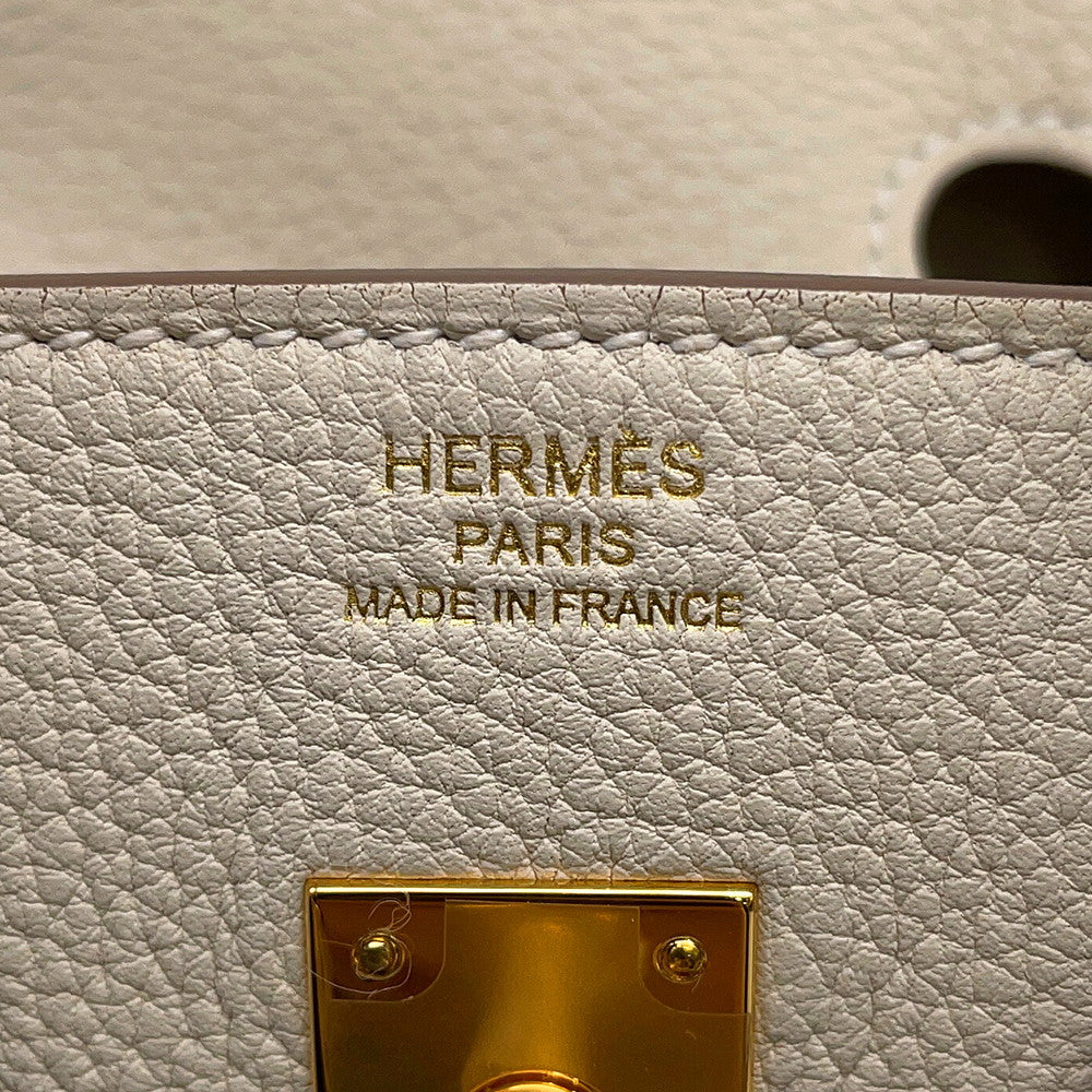 HERMES Birkin Craie Togo Leather Size 25