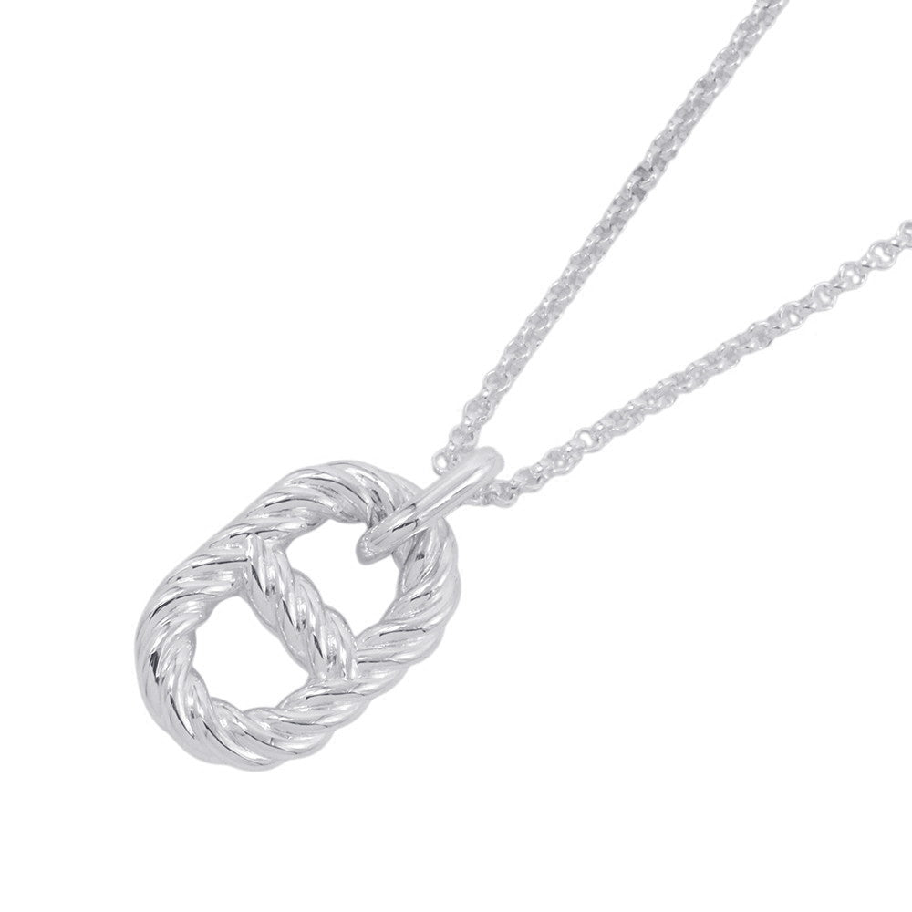 HERMES Chaine d'Ancre Area II Pendant Size GM SV925