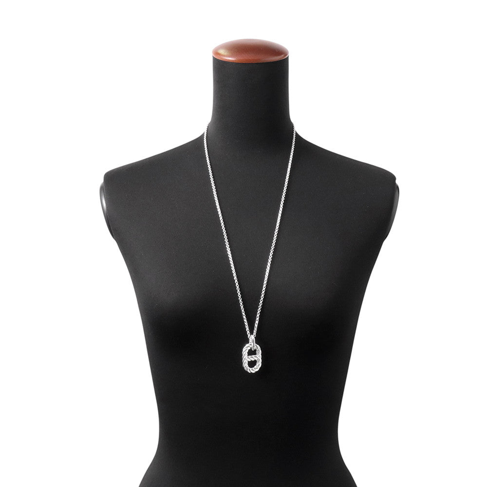 HERMES Chaine d'Ancre Area II Pendant Size GM SV925