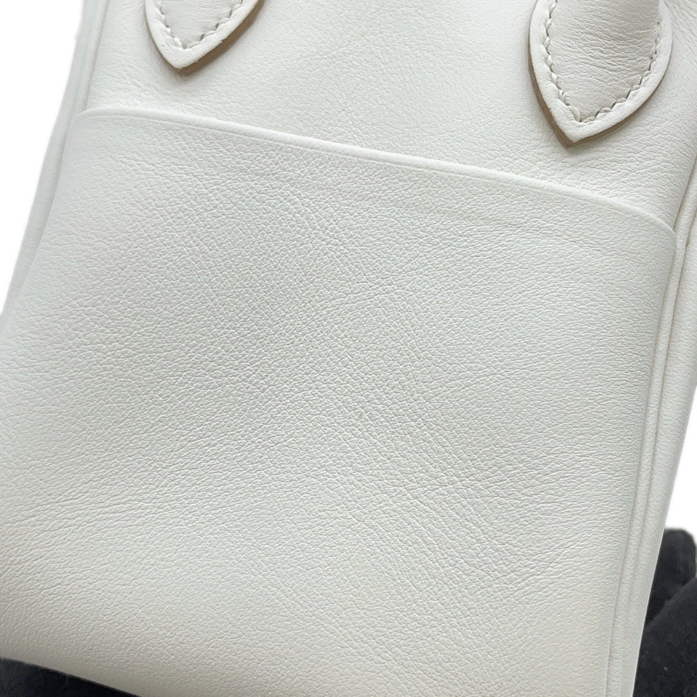 HERMES Lindy Verso Gris Perle/Gris Meyer Swift Leather Size Mini