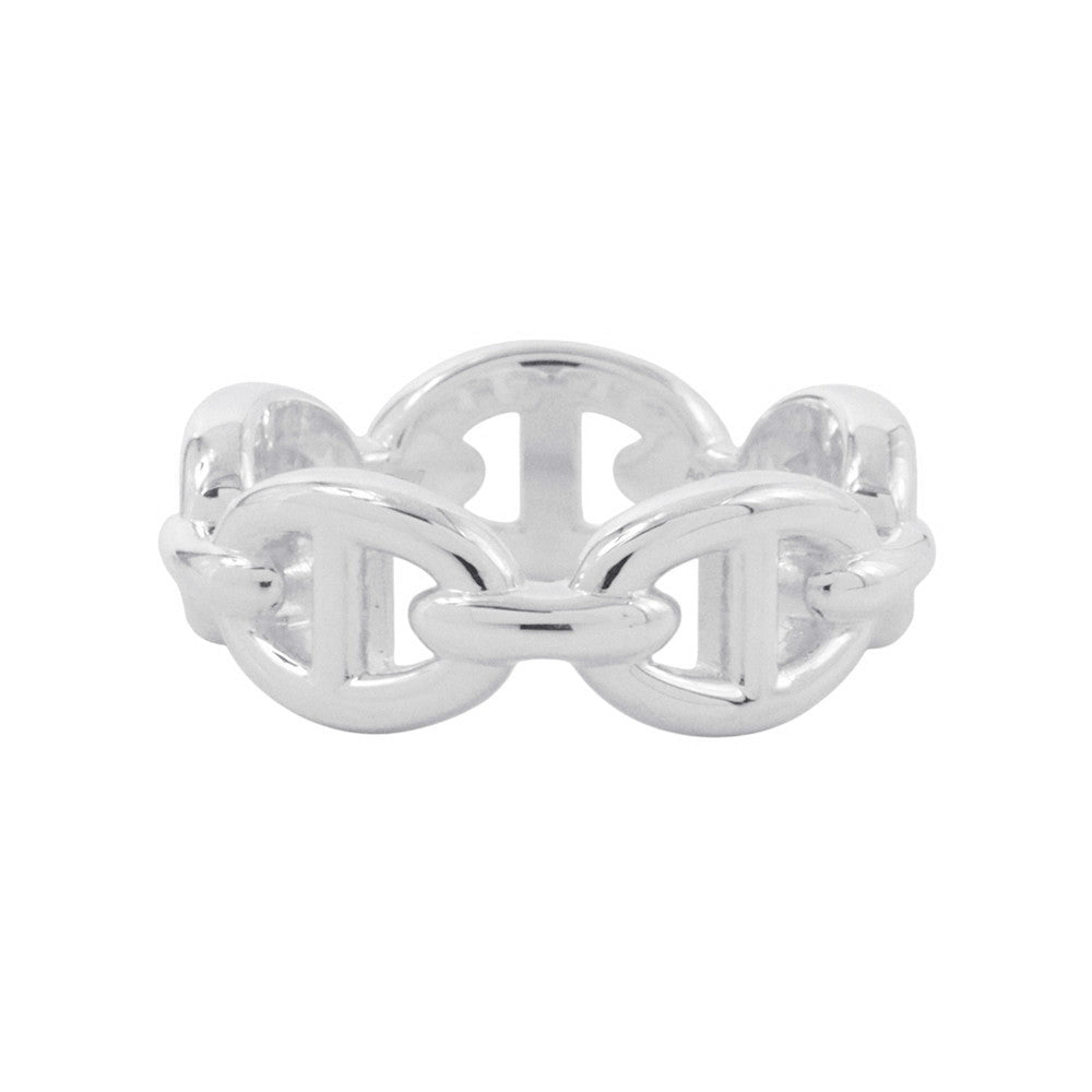HERMES Chaine d'Ancre Anchene Ring Size PM/51/#11 SV925