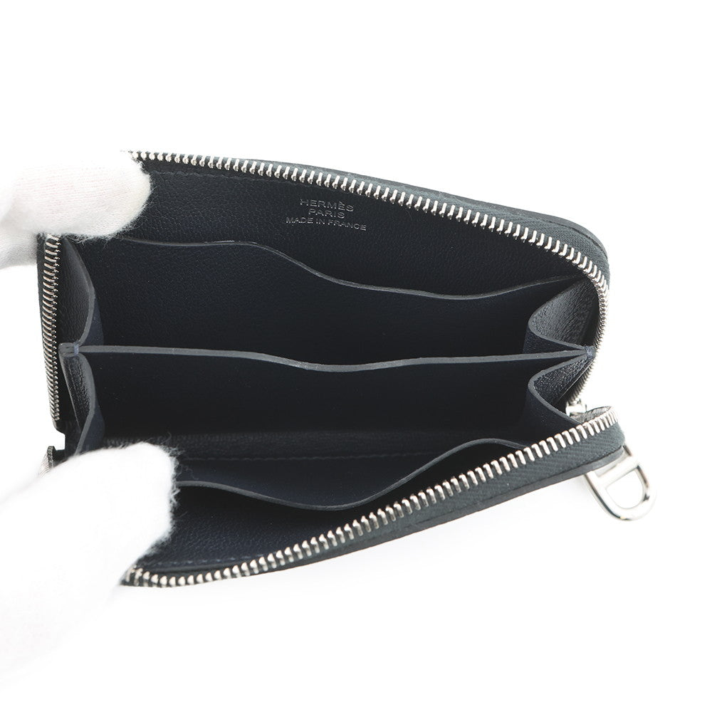 HERMES Zip Ungo Card Case Caban Evercolor