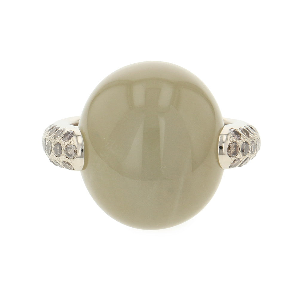 Pomellato Luna Ring Size Approximately No. 14 18K White Gold