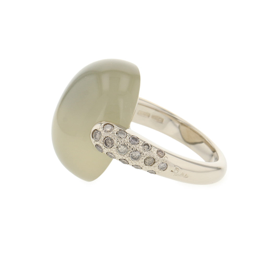 Pomellato Luna Ring Size Approximately No. 14 18K White Gold