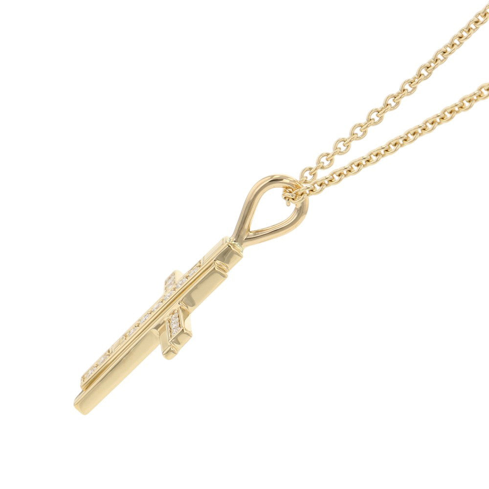 HARRY WINSTON Traffic Cloth Diamond NecklaceCMDYRECRTRF 18K Yellow Gold