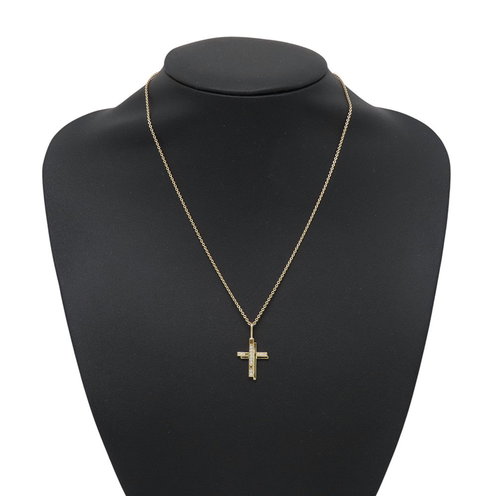 HARRY WINSTON Traffic Cloth Diamond NecklaceCMDYRECRTRF 18K Yellow Gold