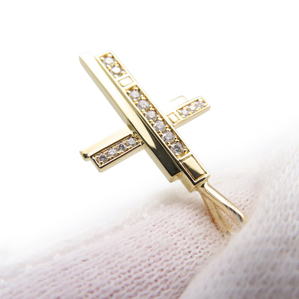 HARRY WINSTON Traffic Cloth Diamond NecklaceCMDYRECRTRF 18K Yellow Gold