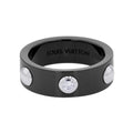 LOUIS VUITTON Petite Bague Crew Diamond Ring Size 54/#14 Pt950 Ceramic