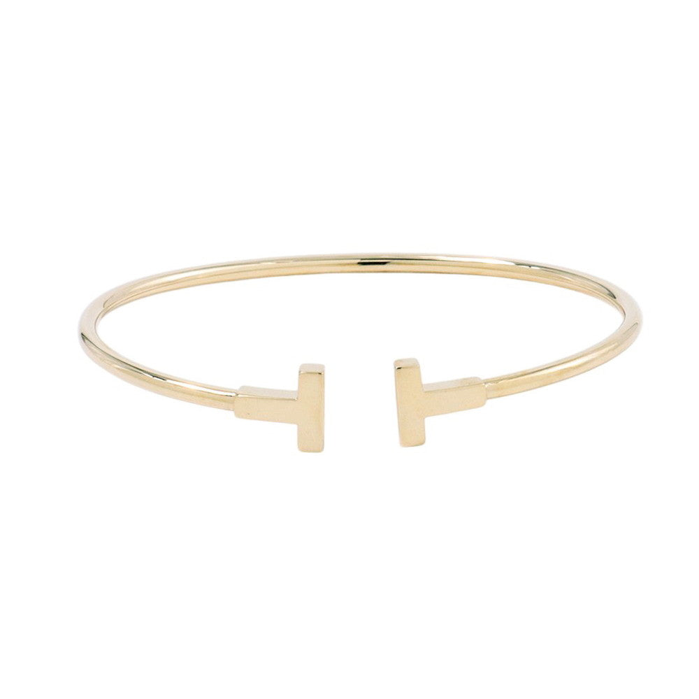 TIFFANY&Co. T-wire Bracelet60010760 18K Yellow Gold