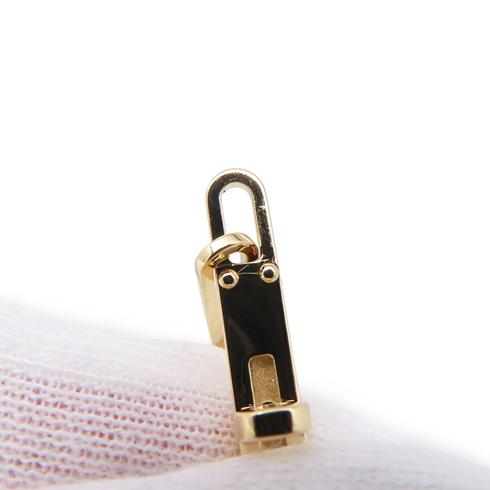 HERMES Kelly Chaine Earrings 18K Yellow Gold