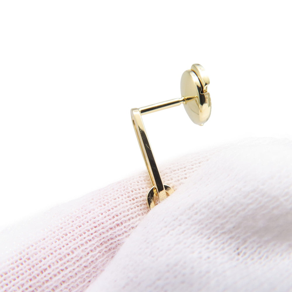 HERMES Kelly Chaine Earrings 18K Yellow Gold