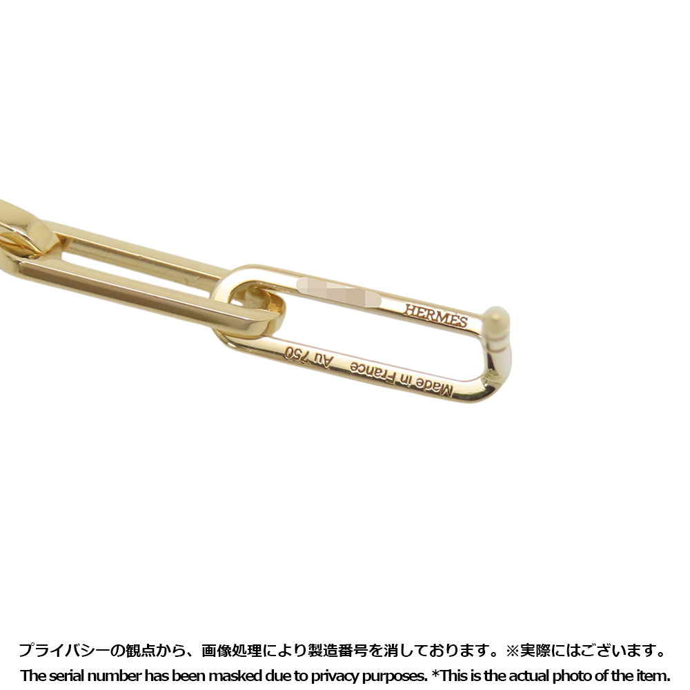HERMES Kelly Chaine Earrings 18K Yellow Gold