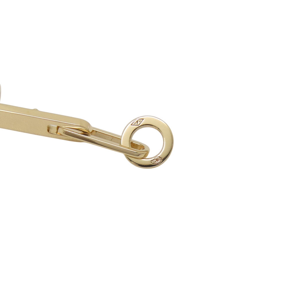 HERMES Kelly Chaine Earrings 18K Yellow Gold