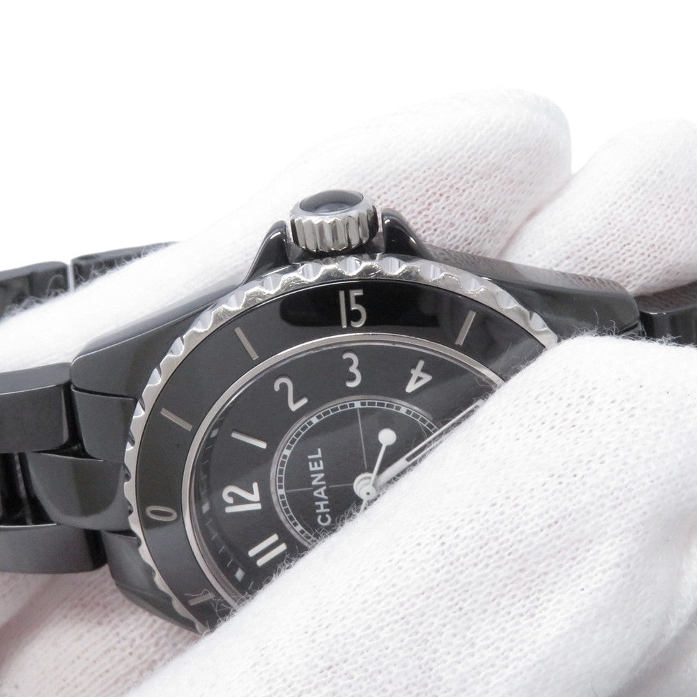 CHANEL J12 W33mm Stainless Steel Ceramic Black DialH5695