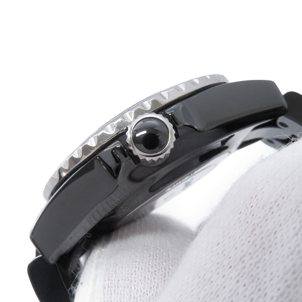 CHANEL J12 W33mm Stainless Steel Ceramic Black DialH5695