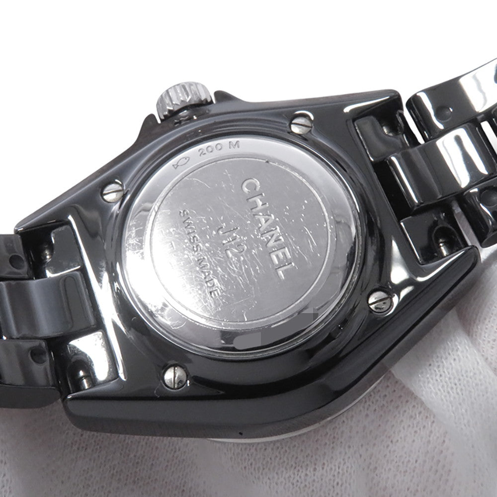 CHANEL J12 W33mm Stainless Steel Ceramic Black DialH5695