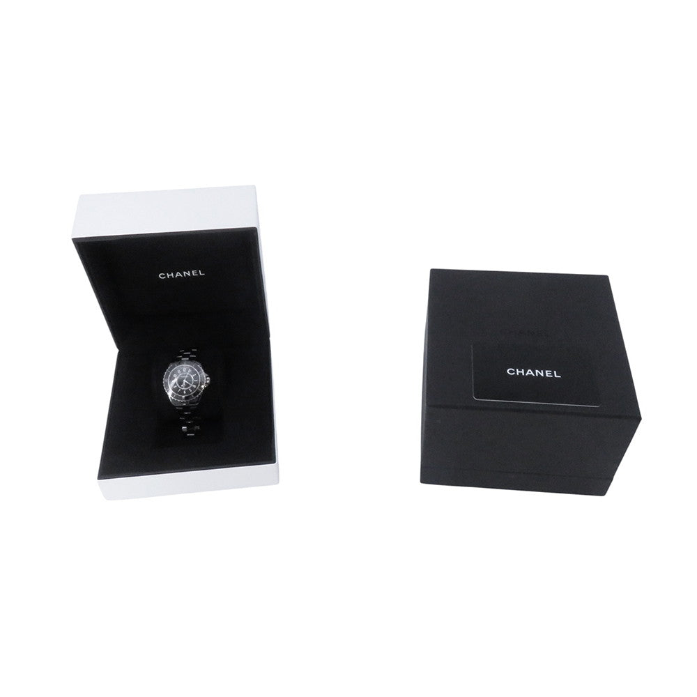 CHANEL J12 W33mm Stainless Steel Ceramic Black DialH5695