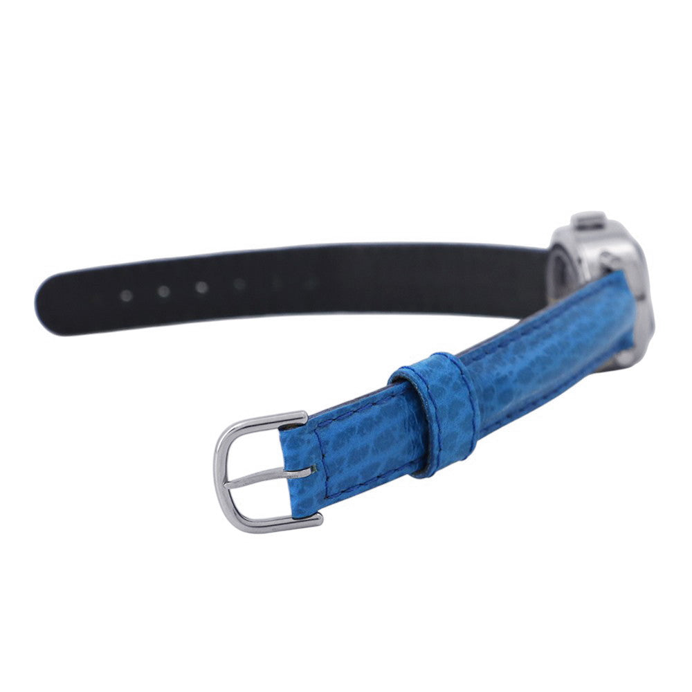 Alan Silberstein BOITO ACIER W22mm Stainless Steel Leather Blue Dial