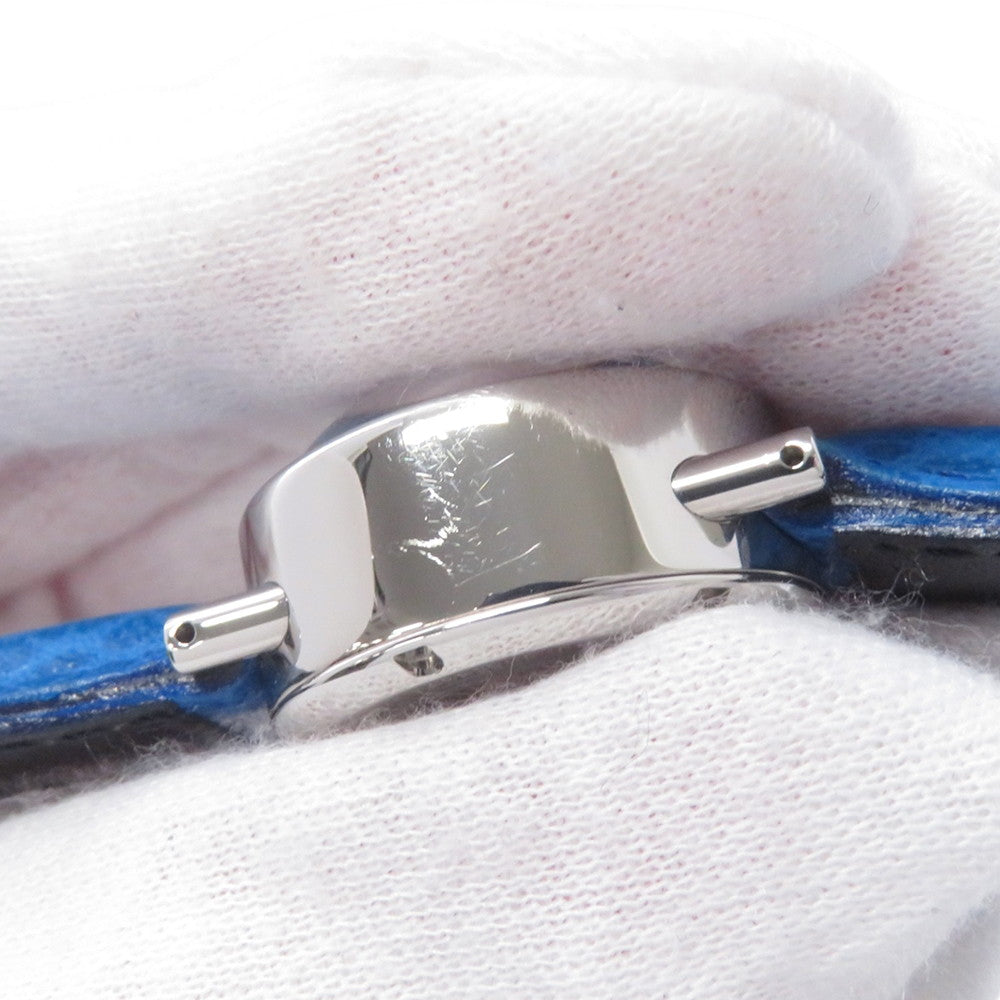 Alan Silberstein BOITO ACIER W22mm Stainless Steel Leather Blue Dial