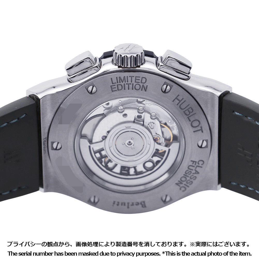 HUBLOT Classic Fusion Chronograph Berluti Scritto Ocean Blue Limited Edition of 250 W45mm Stainless Steel Leather Blue Dial521.NX.050B.VR.BER18