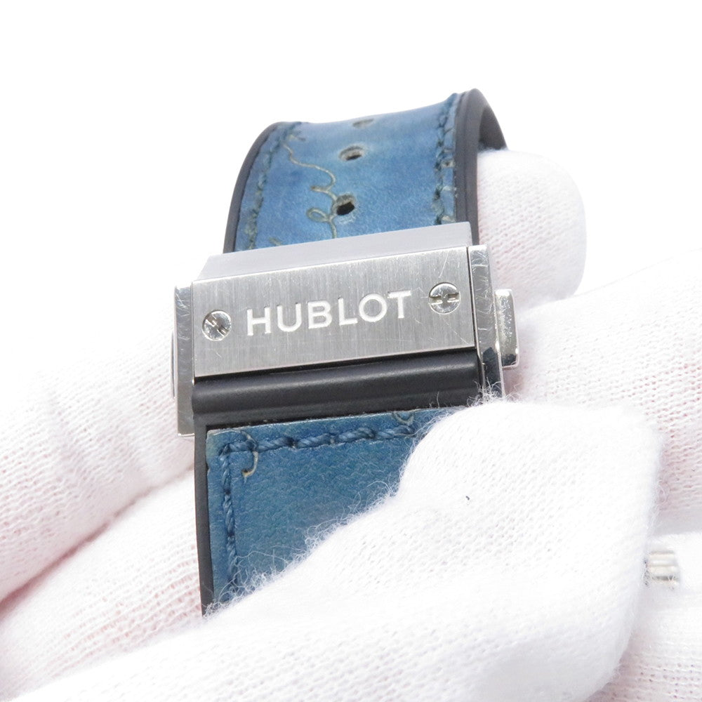 HUBLOT Classic Fusion Chronograph Berluti Scritto Ocean Blue Limited Edition of 250 W45mm Stainless Steel Leather Blue Dial521.NX.050B.VR.BER18