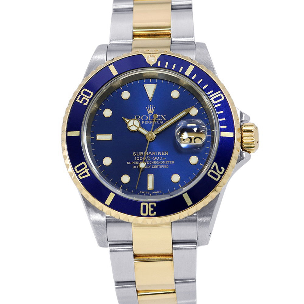 ROLEX Submariner Date W40mm Stainless Steel K18YG Blue Dial16613LB