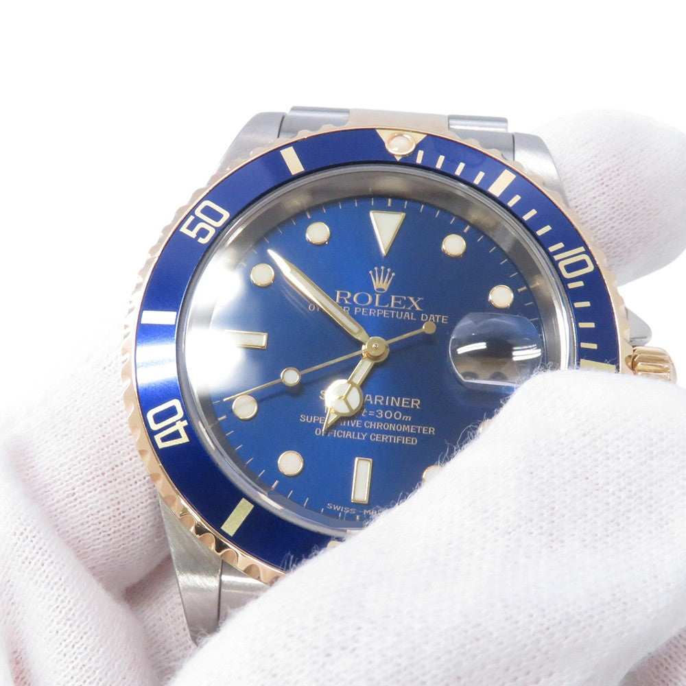 ROLEX Submariner Date W40mm Stainless Steel K18YG Blue Dial16613LB