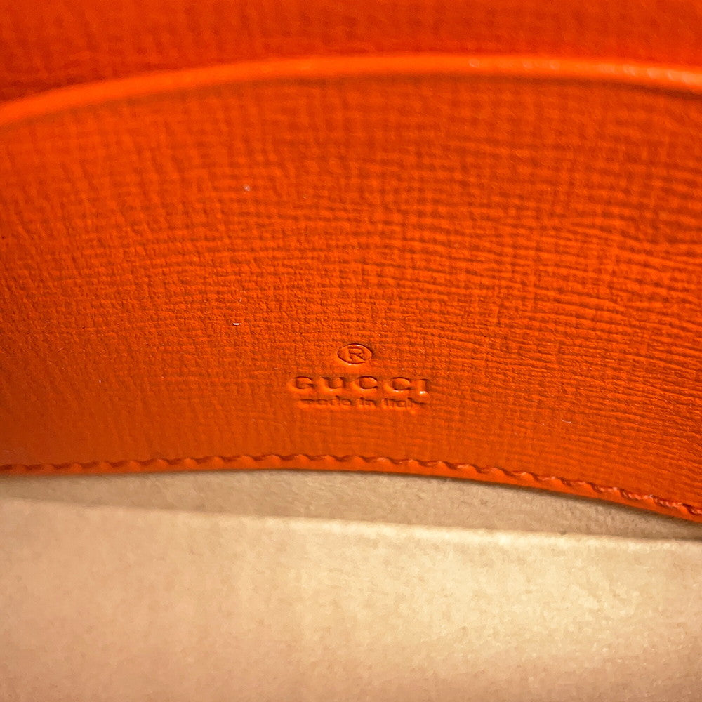 GUCCI Horsebit1955 Shoulder Bag Orange726863 Leather Size Mini