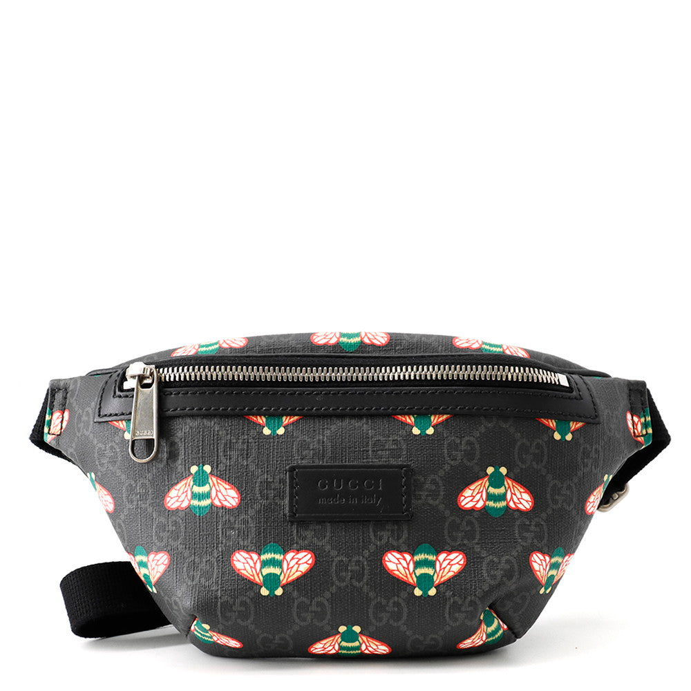 GUCCI B GG Supreme Crossbody Bag Black675181 520981 GG Supreme Leather