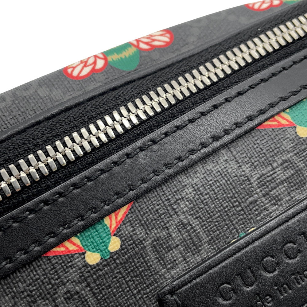 GUCCI B GG Supreme Crossbody Bag Black675181 520981 GG Supreme Leather