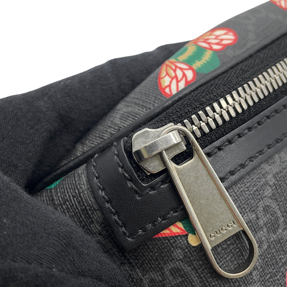 GUCCI B GG Supreme Crossbody Bag Black675181 520981 GG Supreme Leather