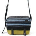 LOEWE Military Messenger Bag XS Black/Gray/Khaki317.12AA72 Leather Wool