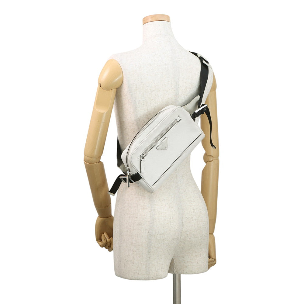 PRADA Crossbody Bag Off-white2VL012 Leather