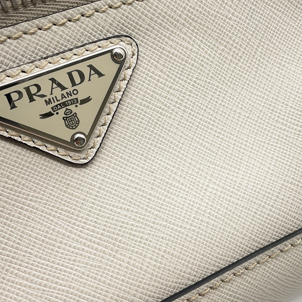 PRADA Crossbody Bag Off-white2VL012 Leather