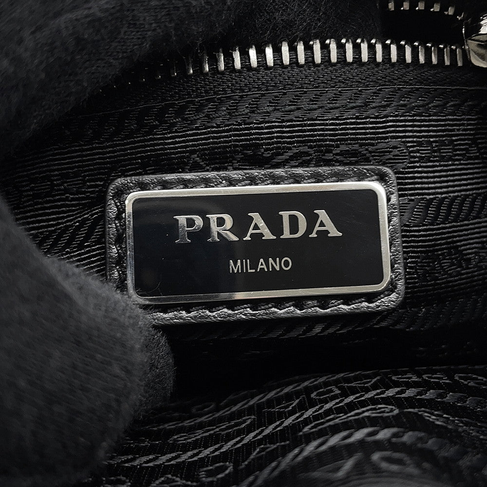 PRADA Crossbody Bag Off-white2VL012 Leather