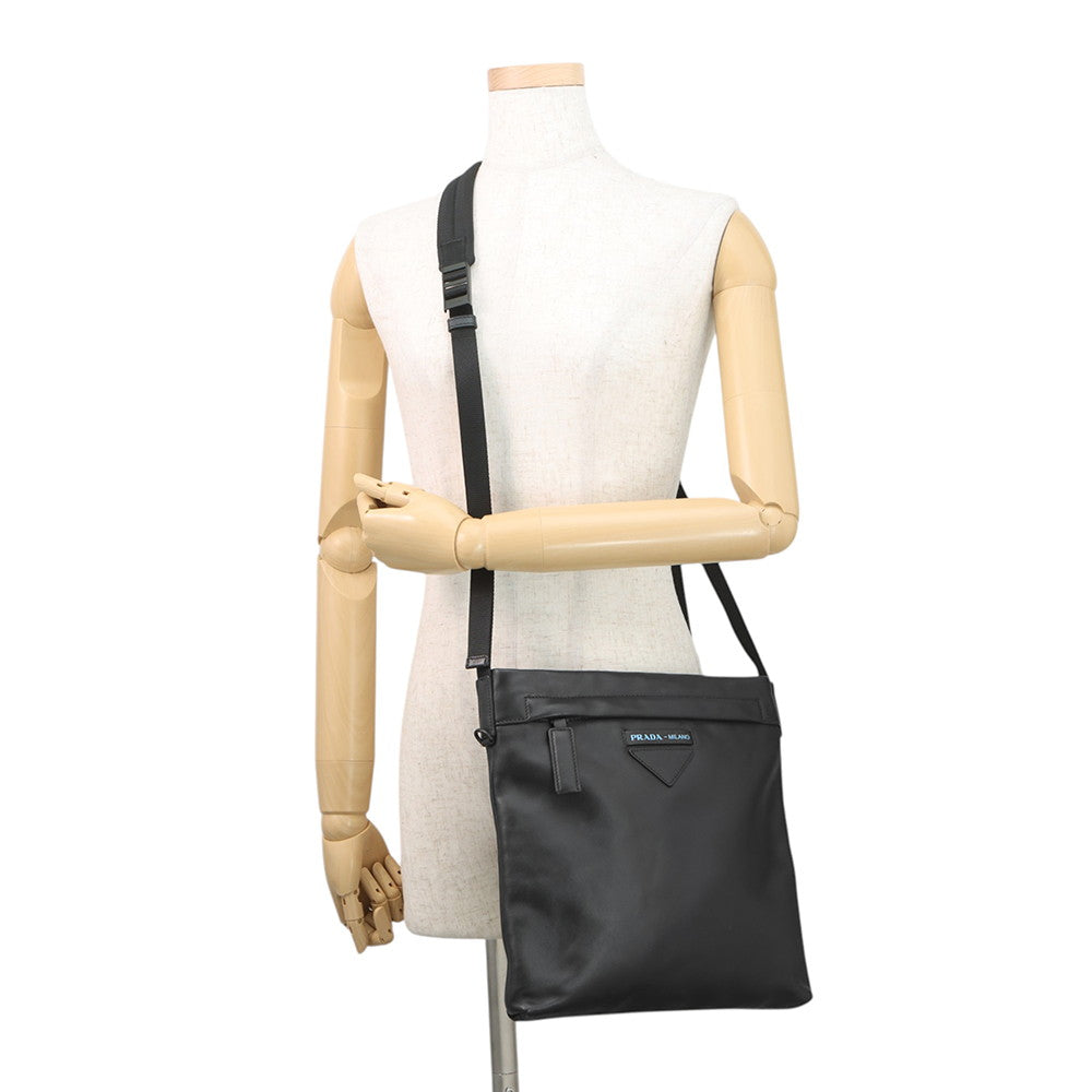 PRADA Cross Body Bag Black2VH055 Leather