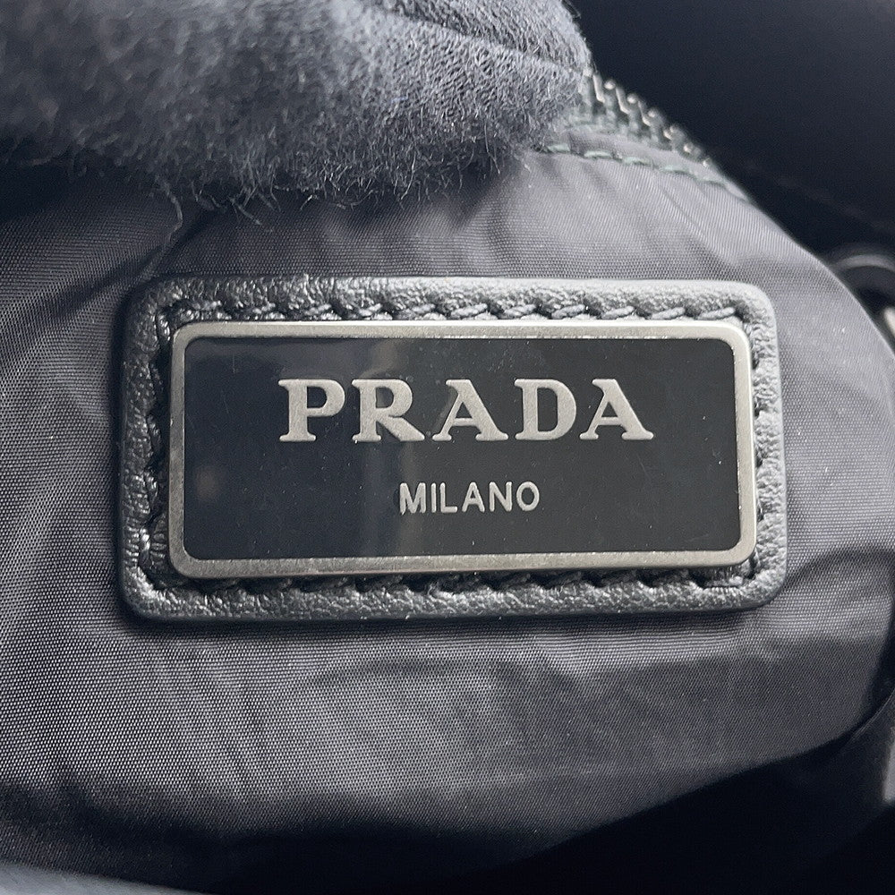 PRADA Cross Body Bag Black2VH055 Leather