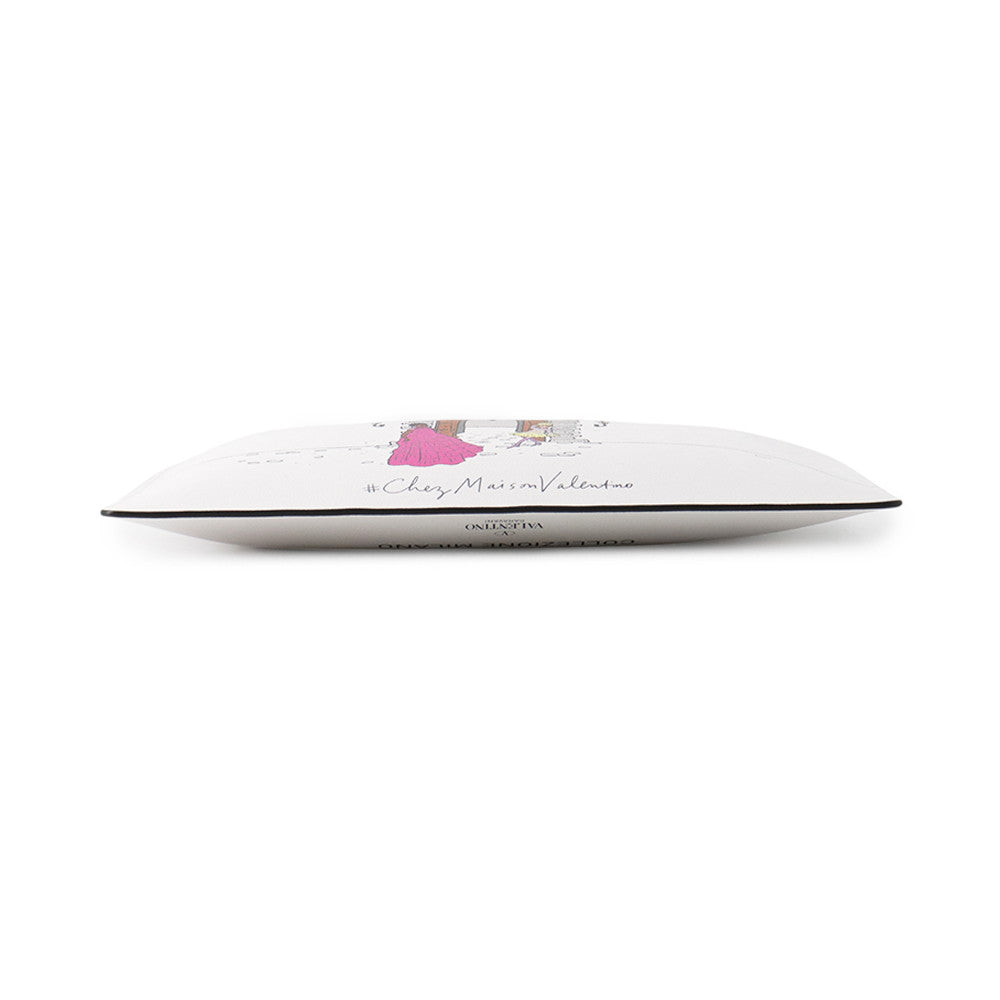 Valentino Garavani 21 Stainless Steel Milan Collection Limited Edition Clutch Bag White/MulticolorVW9P0269MNQ Leather
