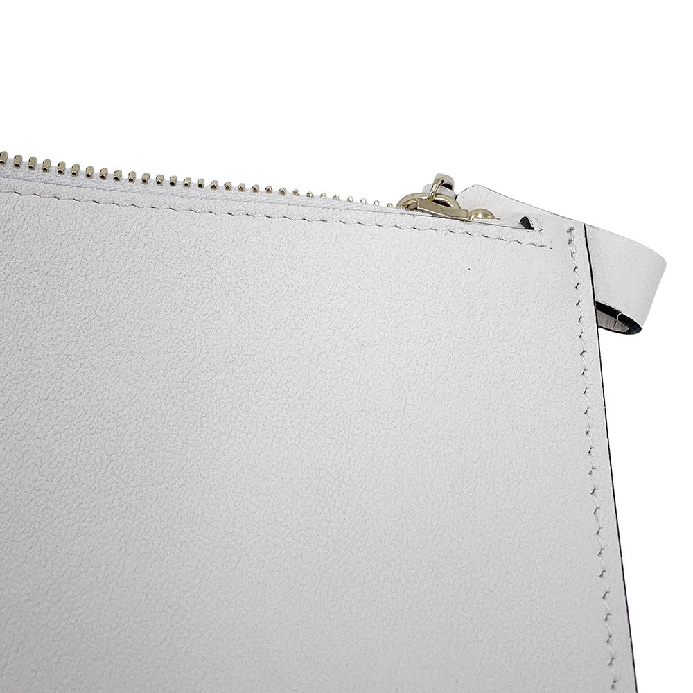Valentino Garavani 21 Stainless Steel Milan Collection Limited Edition Clutch Bag White/MulticolorVW9P0269MNQ Leather