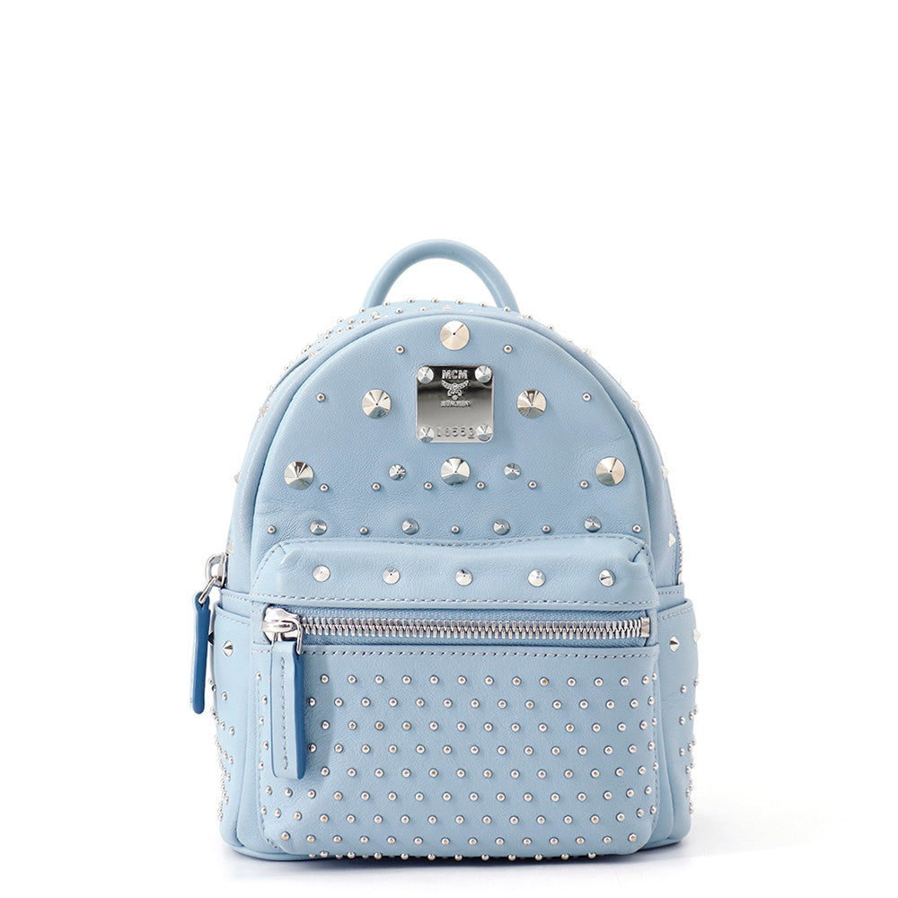 MCM Stark Special Bebeboo Backpack Light BlueMMK6SVE71LS001 Leather