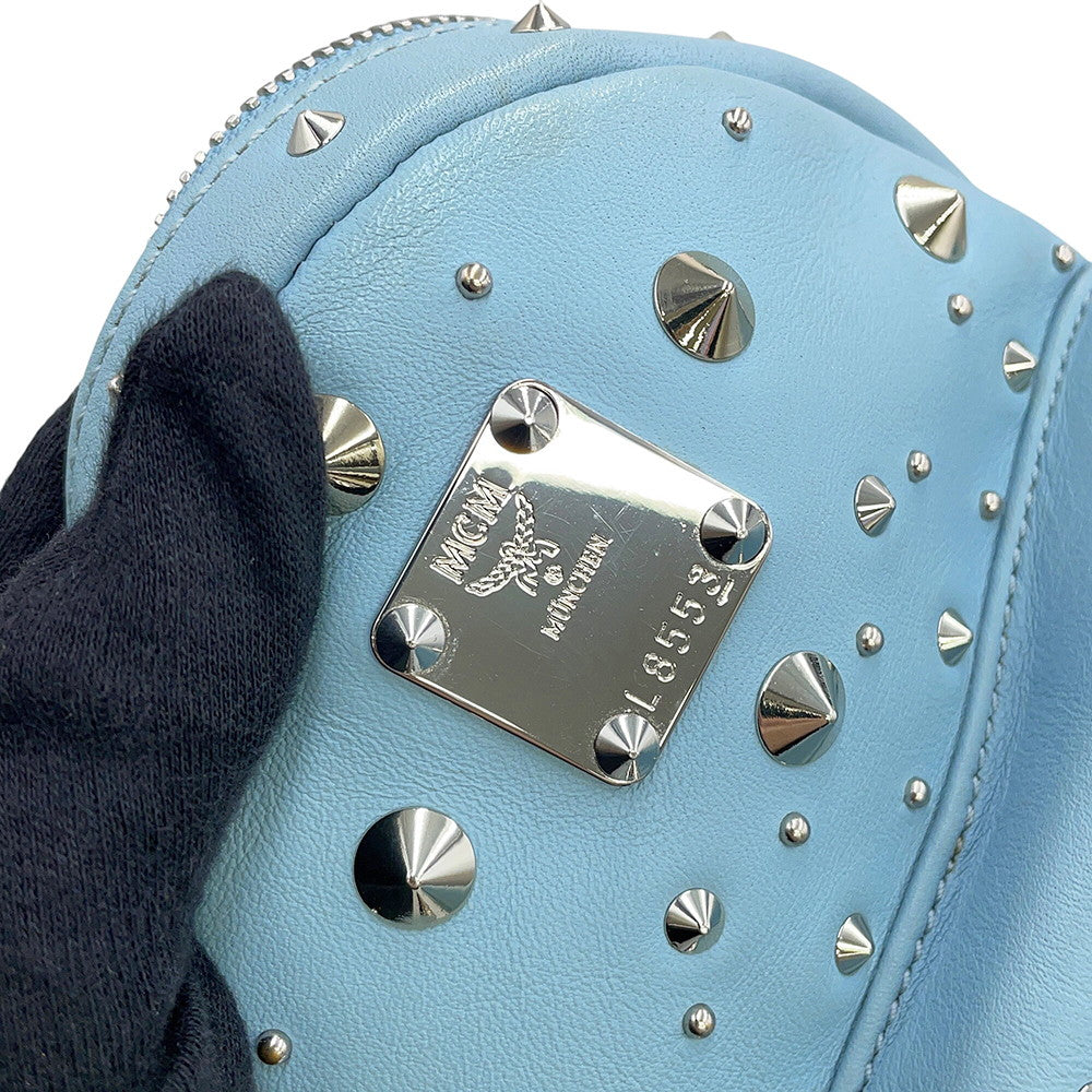 MCM Stark Special Bebeboo Backpack Light BlueMMK6SVE71LS001 Leather