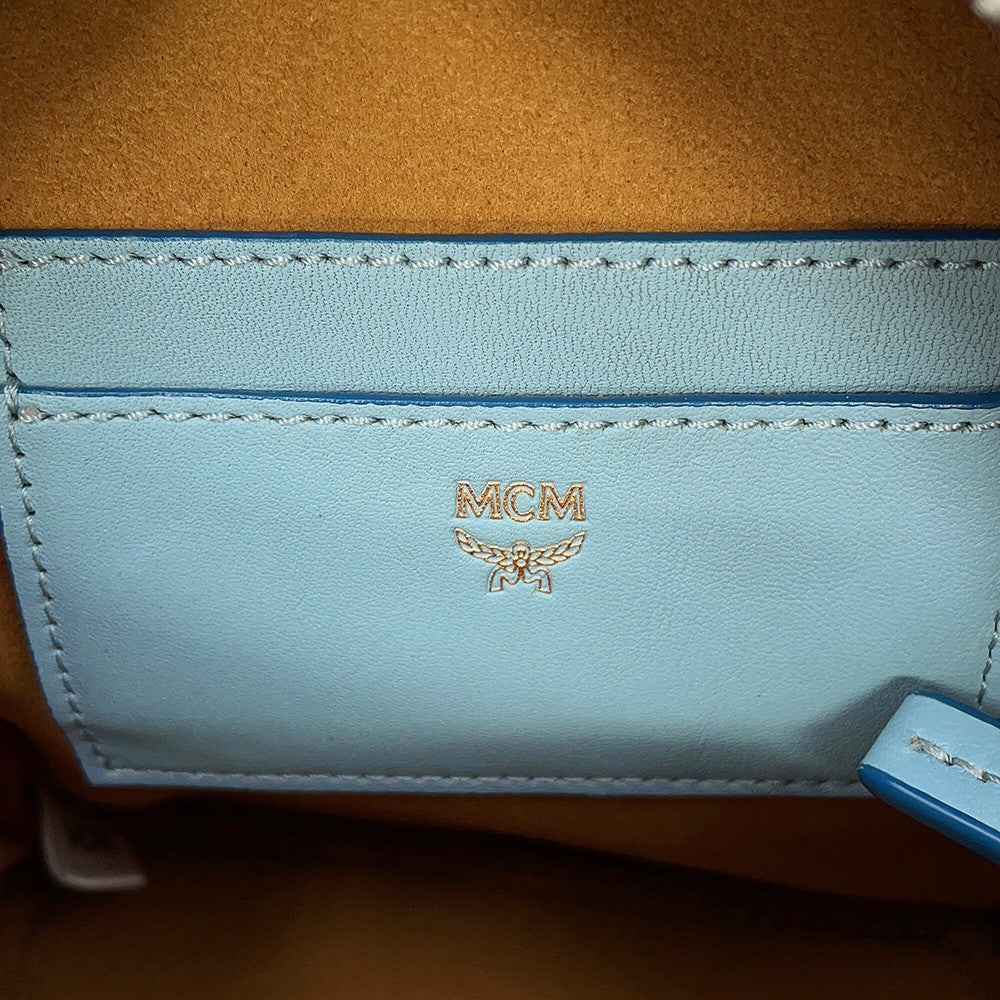 MCM Stark Special Bebeboo Backpack Light BlueMMK6SVE71LS001 Leather