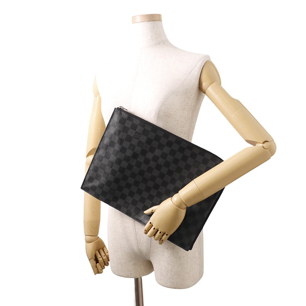 LOUIS VUITTON Pochette Jour NoirN41501 Damier Graphite Size GM