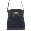 HERMES Kelly Sports GM Blue Indigo Box Calf Leather